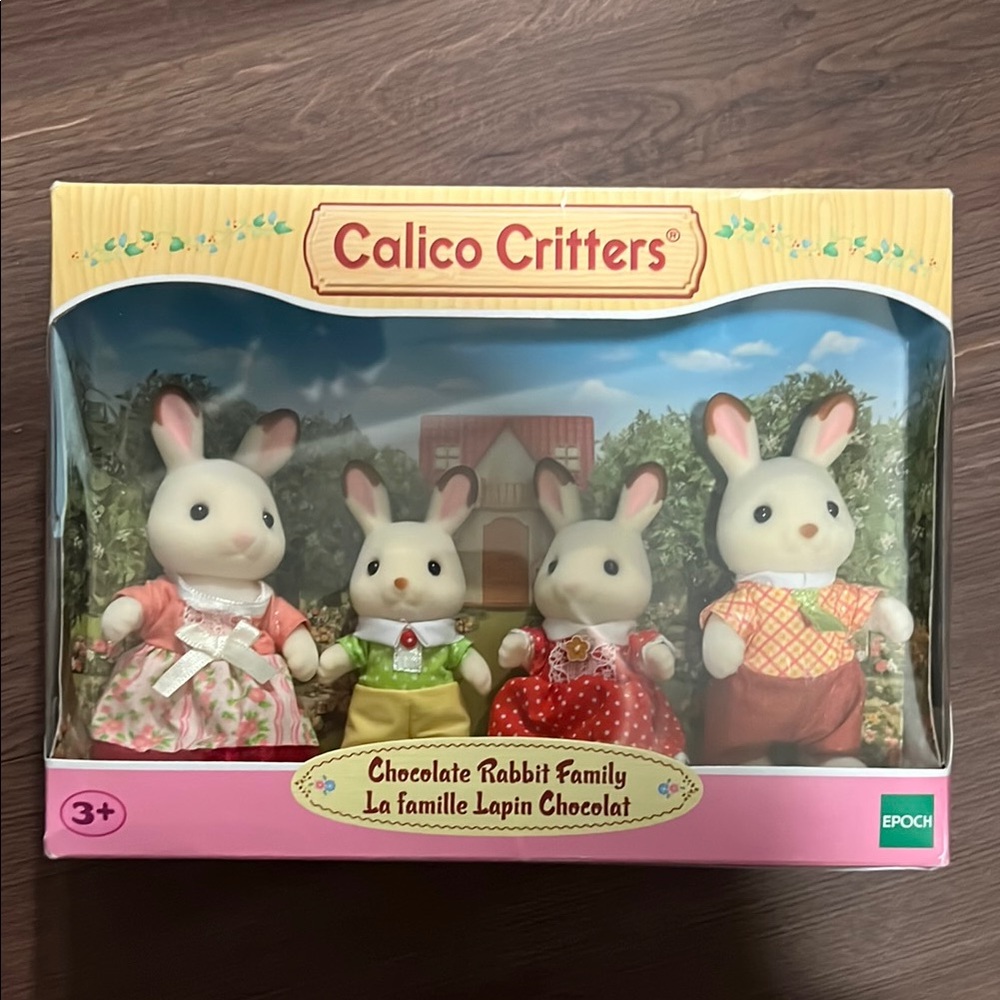 Calico Critters Chocolate Rabbit Family Toy Set - Picture 4 of 8